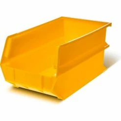 Triton Products LocBin, 3-240Y, 14-3/4"L x 8-1/4"W x 7"H, Yellow (6 pc)