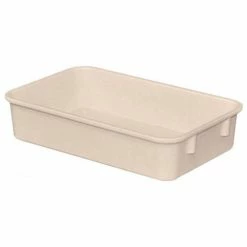 MFG Tray Molded Fiberglass Toteline Nesting Tote 922108 - 9-3/4"L x 6-1/8"W x 2-1/8"H, White
