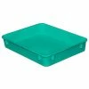 MFG Tray Molded Fiberglass Toteline Nesting Tote 930108 - 12-3/8"L x 9-3/4"W x 2-1/8"H, Green