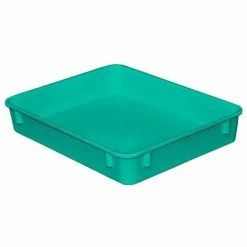 MFG Tray Molded Fiberglass Toteline Nesting Tote 930108 - 12-3/8"L x 9-3/4"W x 2-1/8"H, Green