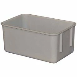 MFG Tray Molded Fiberglass Toteline Nesting Tote 926108 - 9-3/4"L x 6-1/8"W x 4-1/2"H, Gray
