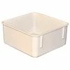 MFG Tray Molded Fiberglass Toteline Nesting Tote 923108 - 9-3/4"L x 9-1/4"W x 4-1/2"H, White