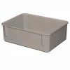 MFG Tray Molded Fiberglass Toteline Nesting Tote 920108 - 11-3/4"L x 8-3/4"W x 4-1/8"H, Gray