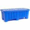 Forkliftable Bulk Shipping Container with Lid - 51-1/2"L x 22-1/2"W x 19"H, Black