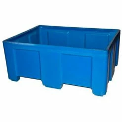 Forkliftable Bulk Shipping Container No Lid - 49-1/2"L x 37-1/2"W x 21-1/2"H, Blue