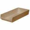 Global Industrial™ Plastic Nesting Storage Shelf Bin 11-1/8"W x 23-5/8"D x 4"H Beige - Pkg Qty 6