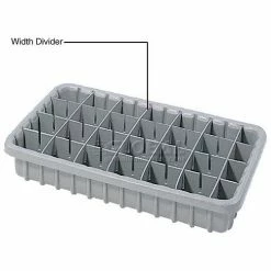 Dandux Length Divider 50P0016047 for Dividable Nesting Box 50P1805050, 50P1811050, Gray - Pkg Qty 6
