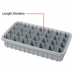 Dandux Length Divider 50P0016067 for Dividable Nesting Box 50P1816070, 50P1811070, Gray - Pkg Qty 6