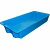 MFG Tray Molded Fiberglass Nest and Stack Tote 780108 with Wire - 42-1/2" x 20" x 7-1/2", Pkg Qty 5, Blue - Pkg Qty 5