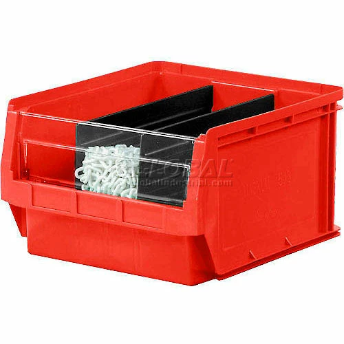 Quantum Storage Systems Quantum Plastic Magnum Stacking Bin, 12"W x 20"D x 8"H, Red - Pkg Qty 6 1 Quantum Storage Systems Quantum Plastic Magnum Stacking Bin, 12"W x 20"D x 8"H, Red - Pkg Qty 6