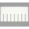 Dandux Width Divider 50P0011043 for Dividable Stackable Box 50P0112050, White - Pkg Qty 6