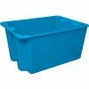 MFG Tray Molded Fiberglass Toteline Nest and Stack Tote 780708 - 27-1'2" x 20" x 14-1/8", Blue - Pkg Qty 5