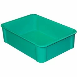 MFG Tray Molded Fiberglass Toteline Stacking Tote 802008 - 16-1/2"L x 11-3/8"W x 4-5/8"H, Green