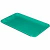 MFG Tray Molded Fiberglass Toteline Nest and Stack Lid 780218 -17-7/8" x10"- 5/8",Green - Pkg Qty 12