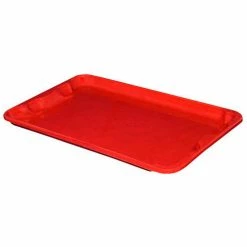 MFG Tray Molded Fiberglass Toteline Nest and Stack Lid 780418 - 20-1/2" x 12-7/8", Pkg Qty 10, Red - Pkg Qty 10