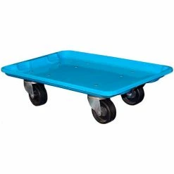MFG Tray Molded Fiberglass Toteline Dolly 780338 for 19-3/4" x 12-1/2" x 6" Tote, Blue