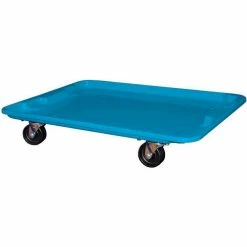 MFG Tray Molded Fiberglass Toteline Dolly 780738 for 27-1/2 " x 20" x 14-1/8" Tote, Blue