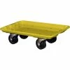 MFG Tray Molded Fiberglass Toteline Dolly 780238 for 17-7/8" x10"-5/8" x 5" Tote, Yellow