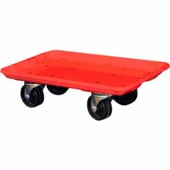 MFG Tray Molded Fiberglass Toteline Dolly 780238 for 17-7/8" x10"-5/8" x 5" Tote, Red