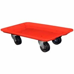 MFG Tray Molded Fiberglass Toteline Dolly 780438 for 20-1/2" x 12-7/8" x 8" Tote, Red