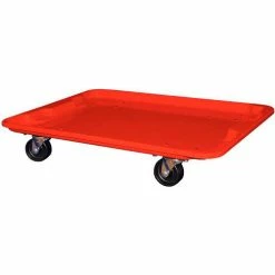 MFG Tray Molded Fiberglass Toteline Dolly 780738 for 27-1/2 " x 20" x 14-1/8" Tote, Red
