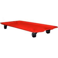 MFG Tray Molded Fiberglass Dolly 780138 for 42-1/2" x 20" x 14-1/4" Tote, Red