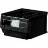 Quantum Storage Systems Quantum Plastic Magnum Stacking Bin, 12"W x 20"D x 6"H, Black - Pkg Qty 6