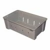 MFG Tray Molded Fiberglass Toteline Nest and Stack Wash Box 705348 -17-7/8"L x 11-1/4"W x 6"H, Gray
