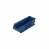 Quantum Storage Systems Quantum Plastic Hulk Stacking Bin, 8-1/4"W x 30"D x 7"H, Blue - Pkg Qty 6