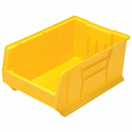 Quantum Storage Systems Quantum Plastic Hulk Stacking Bin, 16-1/2"W x 30"D x 11"H, Yellow 1 Quantum Storage Systems Quantum Plastic Hulk Stacking Bin, 16-1/2"W x 30"D x 11"H, Yellow