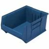 Quantum Storage Systems Quantum Plastic Hulk Stacking Bin, 16-1/2"W x 30"D x 15"H, Blue