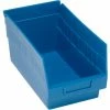 Plastic Nesting Storage Shelf Bin QSB202 6-5/8"W x 11-5/8"D x 6"H Blue - Pkg Qty 30