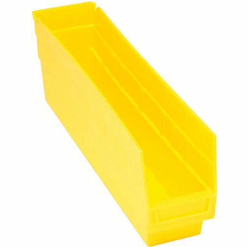 Plastic Nesting Storage Shelf Bin QSB203 4-1/8"W x 17-7/8"D x 6"H Yellow - Pkg Qty 20 1 Plastic Nesting Storage Shelf Bin QSB203 4-1/8"W x 17-7/8"D x 6"H Yellow - Pkg Qty 20