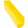 Plastic Nesting Storage Shelf Bin QSB205 4-1/8"W x 23-5/8"D x 6"H Yellow - Pkg Qty 16