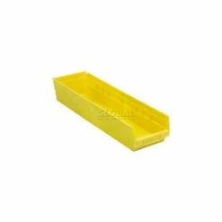 Plastic Nesting Storage Shelf Bin QSB206 6-5/8"W x 23-5/8"D x 6"H Yellow - Pkg Qty 8