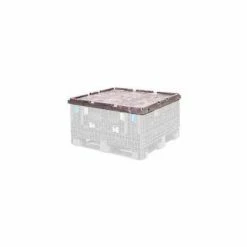 ORBIS CGP4048 BulkPak Folding Bulk Shipping Container Lid - 48"L x 40"W Black