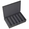 Durham Mfg. Durham Steel Scoop Compartment Box 117-95 - 6 Vertical Compartments 18 x 12 x 3 - Pkg Qty 4