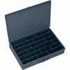 Durham Mfg. Durham Steel Scoop Compartment Box 099-95 - Adjustable Horizontal Compartments 18 x 12 x 3 - Pkg Qty 4