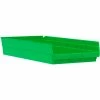Akro-Mils Plastic Nesting Storage Shelf Bin 30174 - 11-1/8"W x 23-5/8"D x 4"H Green - Pkg Qty 6