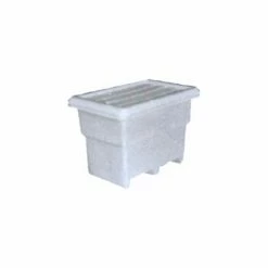 Bonar Plastics FDA Multi-Tote with Lid MT140-A001 - 41-1/4 x 27-3/4 x 30-1/4 844 lb Capacity Natural