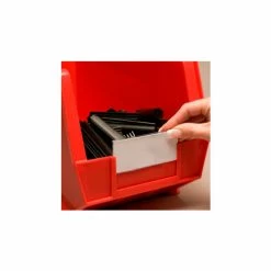 Aigner Tri-Dex TR-1253 Slide-In Label Holder 1-1/4" x 3" for Stacking Bins, Price per Pack of 25
