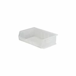 Akro-Mils® AkroBin® Plastic Stack & Hang Bin, 16-1/2"W x 10-7/8"D x 5"H, Clear - Pkg Qty 6