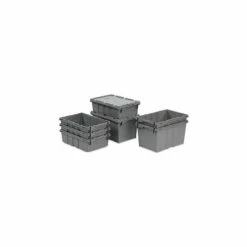 LEWISBins Nest Only Container RNO2115-5 - 21 x 15-1/8 x 5-1/8 Gray Closed Handle - Pkg Qty 5