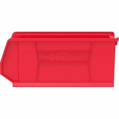 Akro-Mils® Super-Size AkroBin® Plastic Stacking Bin, 11"W x 23-7/8"D x 10"H, Red - Pkg Qty 4 -Containers & Organizers Sales Store 30287RED C16