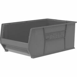 Akro-Mils® Super-Size AkroBin® Plastic Stacking Bin, 18-3/8"W x 29-1/4"D x 12"H, Gray