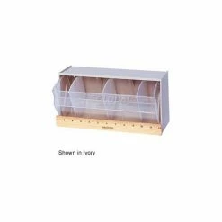 Quantum Storage Systems Quantum Dividable Tip Out Bin QTB410 11-7/8 x 5-1/4 x 5-15/16 White