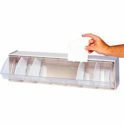 Quantum Storage Systems Quantum Clear Divider DIV400 For Dividable Tip Out Bin Pack of 4 - Pkg Qty 4