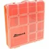 Homak HA01088175 7 Adjustable Tall Plastic Compartment Storage Box, 8"L x 8"W x 1-3/4"H - Pkg Qty 24