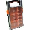 Homak Plastic Organizer With 9 Removable Bins. 13-1/2x7-1/4x2-3/8 - Pkg Qty 20