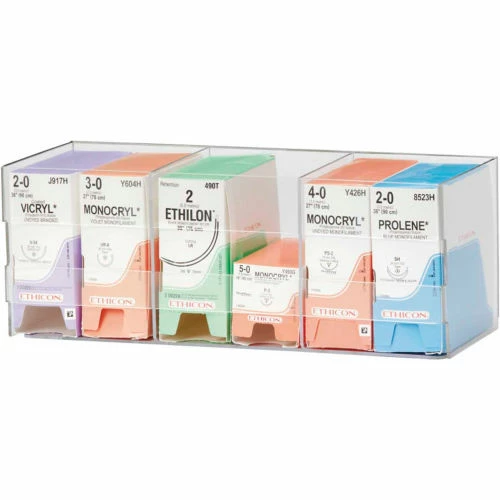 Omnimed® Single Tier Suture Rack 304100 Wall Mountable, 15-1/2"W x 6"D x 6"H, Clear 1 Omnimed® Single Tier Suture Rack 304100 Wall Mountable, 15-1/2"W x 6"D x 6"H, Clear